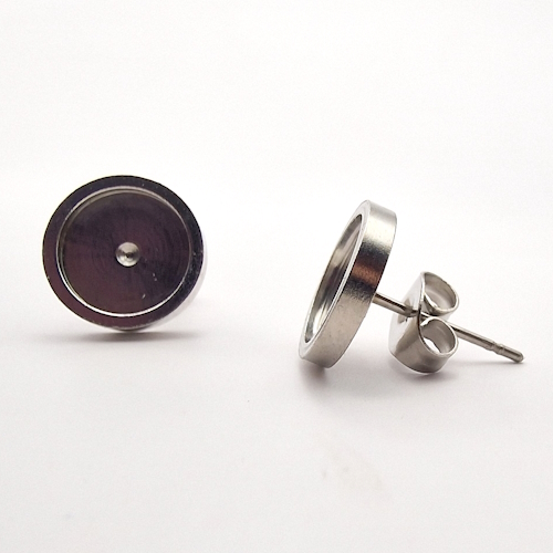 Stainless Steel Circle Earrings