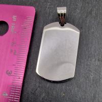 Stainless Steel Large Dog Tag Engraving Blank