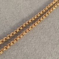 Stainless Steel Yellow Gold PVD Belcher Chain
