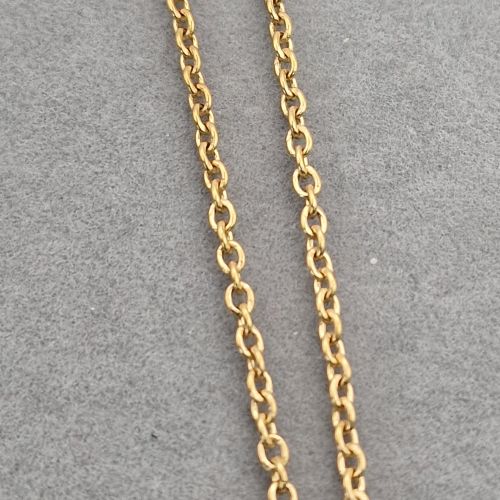 Stainless Steel Yellow Gold PVD Trace Chain