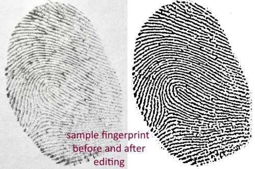 Excample of engraveable fingerprint