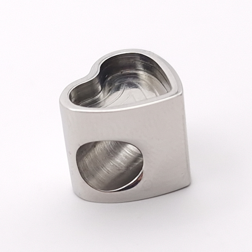 Stainless Steel Heart Bead