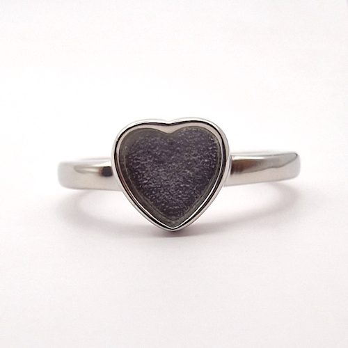 Stainless Steel Heart Ring