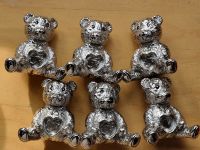 Teddy bear memorial ornament with space for resin - poor paint