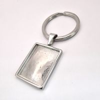 Stainless Steel Rectangle Keyring