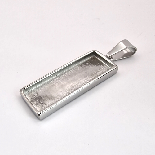 Stainless Steel Rectangle Pendant