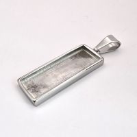 Stainless Steel Rectangle Pendant