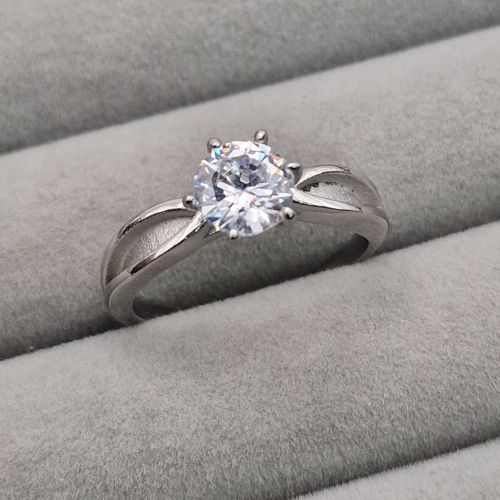 Stainless Steel Solitaire Ring blank