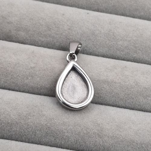 Stainless Steel Mini Teardrop Pendant